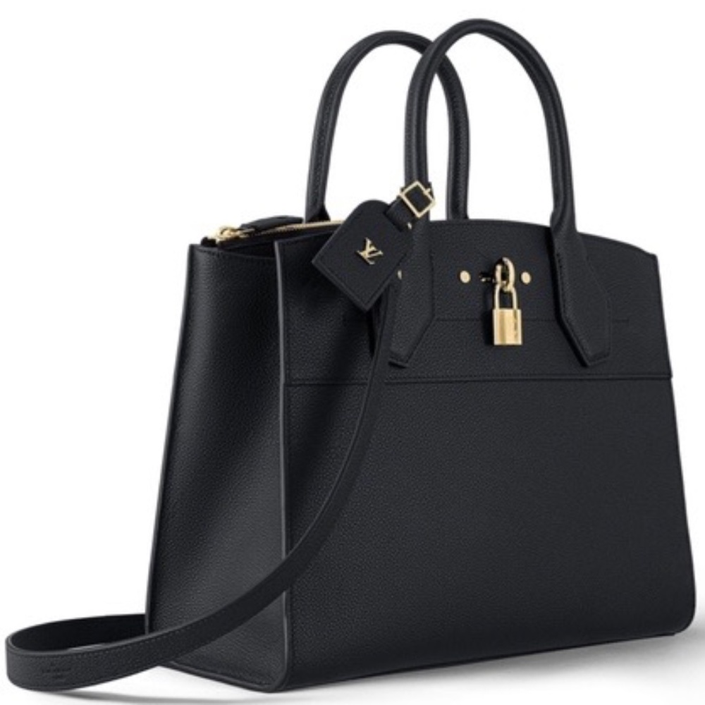 Louis Vuitton Taurillon Leather City Steamer Tote MM